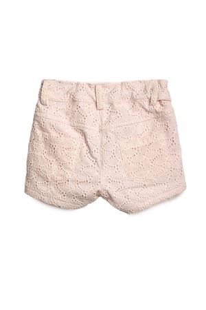 Pink sangallo lace cotton shorts LITTLE BEAR KIDS | 8205ROSA